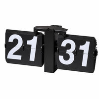 Table Flippage Timepiece Clock Large Number Retro Flip Clock Decorative for Living Room