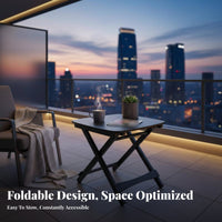 space-saving Foldable outdoor dining Table Minimalist design Portable Furniture Lightweight Outdoor Gear Multi-Purpose for outdoor diningkers, Families, Apartment Dwellers, Camping, Balcony, Backyard, Beach