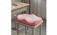 Height Boosting Memory Foam Posture Cushion Coccyx Pressure Relief Ergonomic Student Seat Cushion Adjustable Straps Contoured Booster Seat Pad for Students, Children, Classroom, School