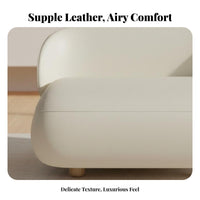 Narrow silhouette space-efficient Two-Seater Sofa Space-Saving Upholstered 2-Seater Sofa Cream aesthetic Loveseat Sturdy Construction for Bedroom