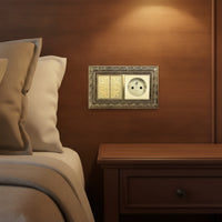 Brass Switch Cover Gold-Toned Electrical Faceplate Decorative Wall Plate Textured Hardware Retro for Interior Designers