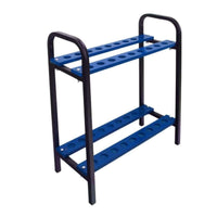 Non-Slip Base 18-Slot Golf Club Rack Large Capacity Double-Tier Golf Club Stand Heavy Duty Construction for Pro Shop, Driving Range, Garage