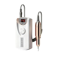 Rechargeable Nail Grinder with Handpiece Stepless Electric Nail Drill with Bits Manicure Pedicure Kit LED Display Lightweight