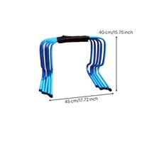 5 Pieces Agility Hurdles with Carry Strap Portable Hurdle with Carrying Strap Space-Saving Agility Hurdle for Athletes