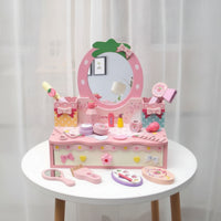Pink Vanity Set with Accessories Girls Toy Makeup Vanity Princess Toddler for Toddlers