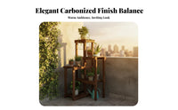 Space-Saving Multi-Tier Corner Flower Stand Sturdy Construction Tiered Corner Stand Stable Structure Plant Shelf Strong Load-Bearing for Gardeners, Homeowners, Apartment Dwellers, Balcony, Outdoor, Indoor, Living Room