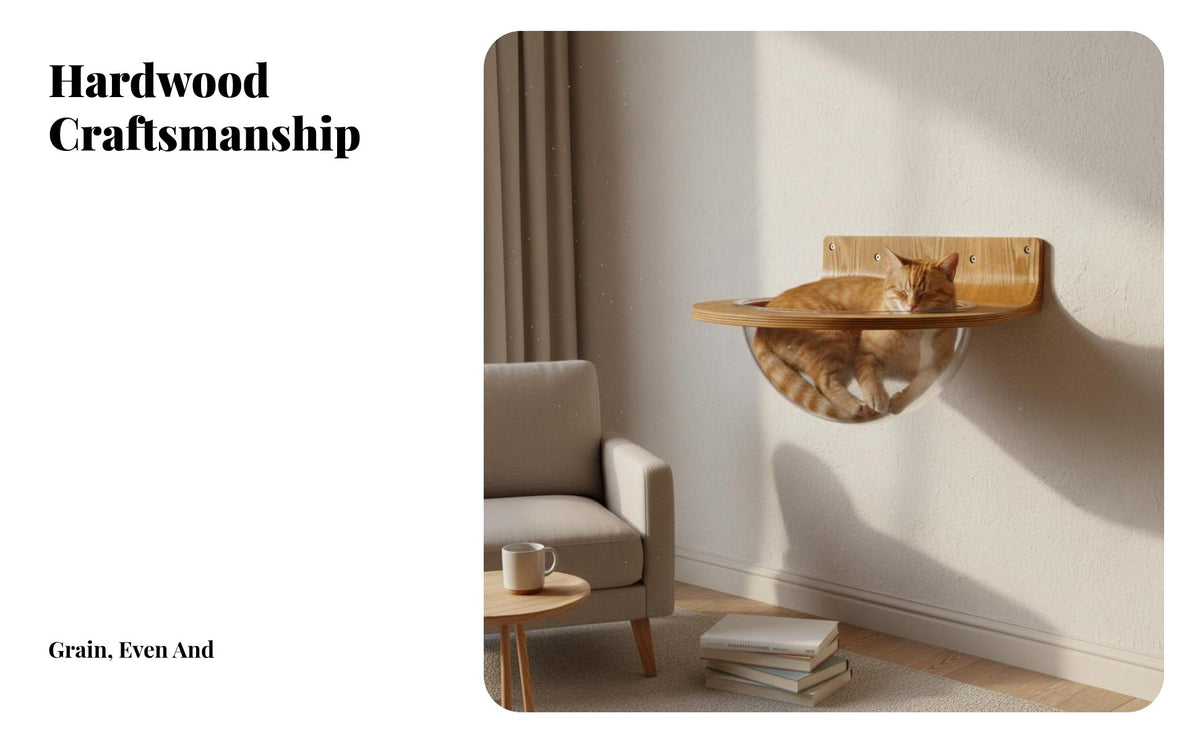 Intermodifyableable Feline Shelf Set Space-Saving Design Vertical surfaceMounted Furniture Customizable Layout Pet Supplies for Apartment Dwellers