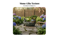 Realistic Rock Texture Rockery Water Fountain Nature-Inspired Design Cascading Water Fountain Creates Peaceful Ambiance Weather-Resistant for Feng Shui Enthusiasts, Balcony, Patio, Office Lobby
