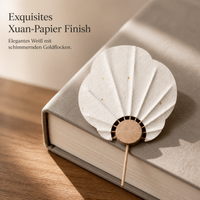 Miniature Hand-Painted Xuan Paper Fan Bookmark DIY Kit
