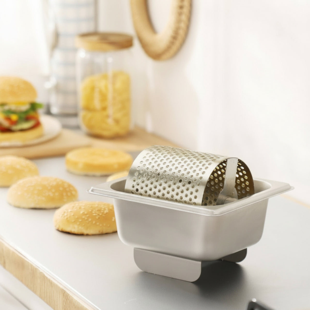Stainless Steel Butter Roller Polished Mirror Finish Kitchen Tool Food-Grade