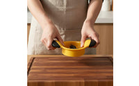 Fruit Slicer and Corer Wide Handles Fruit Corer Slicer Canary Kitchen Tool