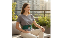 EMS Massage Belt Heated Abdominal Massage Belt Ab Stimulator Low-Frequency Muscle Toner Warming for Adults, Home, Office