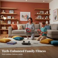 Real-Time Feedback Smart Motion Sensing Exercise Console iF Design Award 2022 AI Camera Fitness System Heart Rate Interactive Home Workout System for Gamers, Indoor