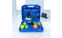 14 Pieces Universal Cooling System Leak Tester Heavy-Duty Coolant Pressure Tester Portable Test Kit Accurate for Mechanics