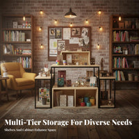 Steel and Lumber Outlet Rack Thickened Board Retail Island Display Table Heavy Duty Multi-Level Merchandise Stand for Retailers, Shopkeepers