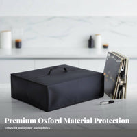 Turntable Dust Cover Dustproof Oxford Cloth Turntable Cover Waterproof Vinyl Player Protector for Storage