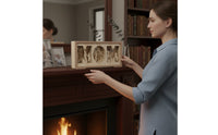 Multi-Layer Design Layered Wood Art Freestanding 3D Wooden Ornament for Dad
