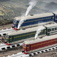 Moving Railway Locomotive Set Smoke Effect Alloy Train Model Sound Effects Electric Toy Train