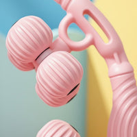 Anti-Slip Handle Circular-Shaped Leg Massager Adjustable Width Leg Clamp Roller Massage Equipment for Post-Workout