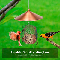 Hanging Birds Feeder Rainproof Garden Birds Feeder for Nature Lovers, Gardeners, Backyard, Yard, Patio