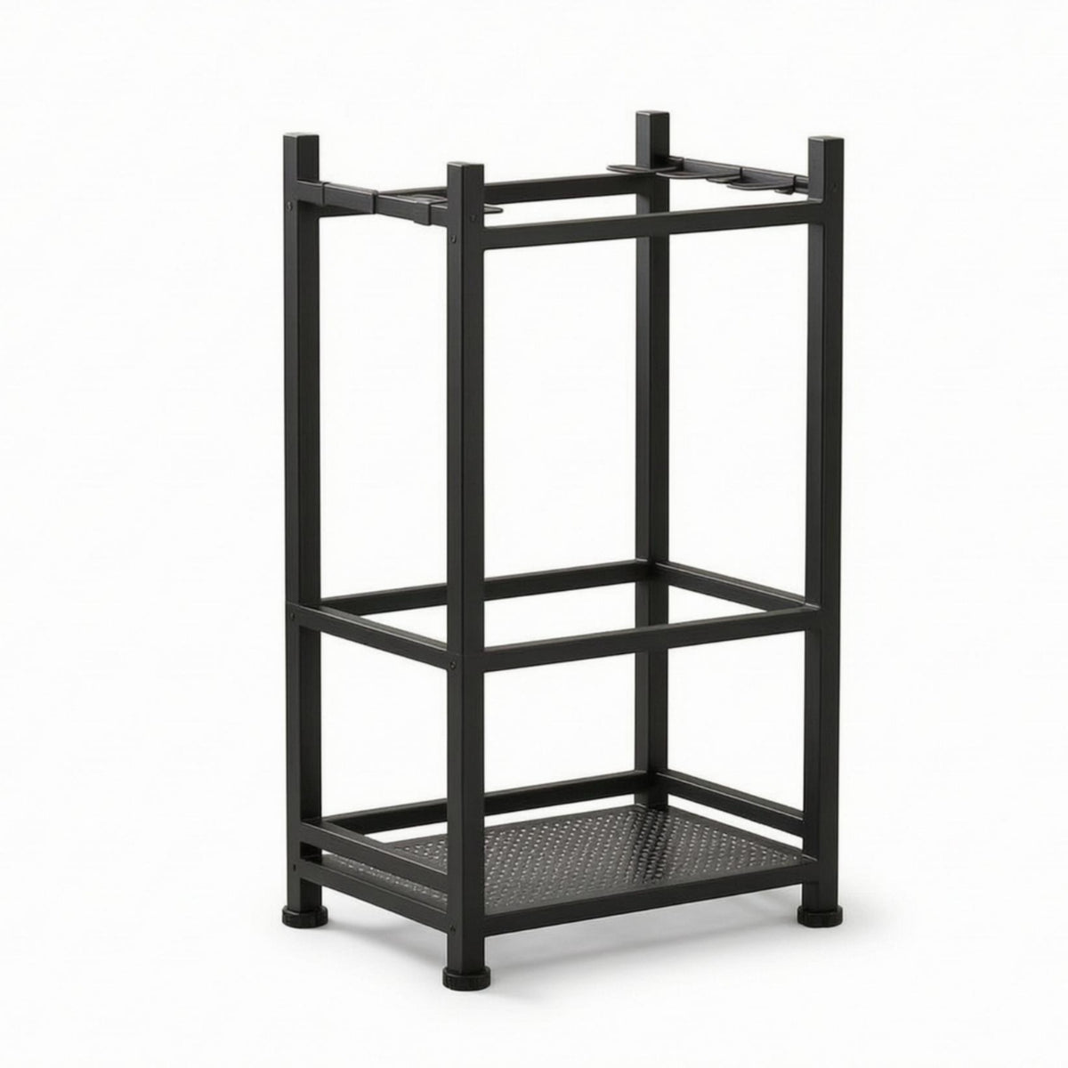 Metal Tool Organizer Perforated Bottom Iron Tool Rack Open Frame