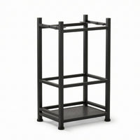 Metal Tool Organizer Perforated Bottom Iron Tool Rack Open Frame