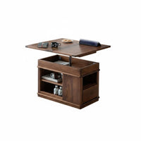 Mobile with casters Adjustable elevatingTop End Table Space-Saving Design elevatingTop Rolling Cart Multi-Functional Nightstand Folding surface for Small Apartment Dwellers, Remote Workers, Homeowners, Living Room, Next to Sofa, Home Office, Bedroom