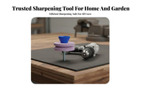 Yard Trimmer Ener High Hardness Mower Grinding Stone Wear-Resistant Lawnmower Ener Drill Attachment for Homeowners, Garden, Garage