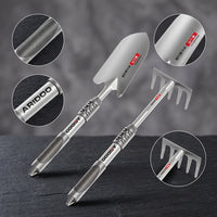 Gardening Hand Trowel and Cultivator Set for Planting, Digging, and Loosening Soil