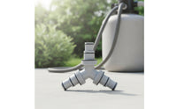Pool Hose Connector Triple-Outlet Y-Connector with Threaded Collars Ribbed Threaded Hose Adapter for Maintenance Technicians