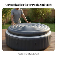 Adjustable Inflatable Hot Tubs Cover Weatherproof Protector Spa Cover for outdoor