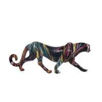 Leopards Statue Multicolor Modern Leopards Decor Gift Idea Panther Figurine for Living Room