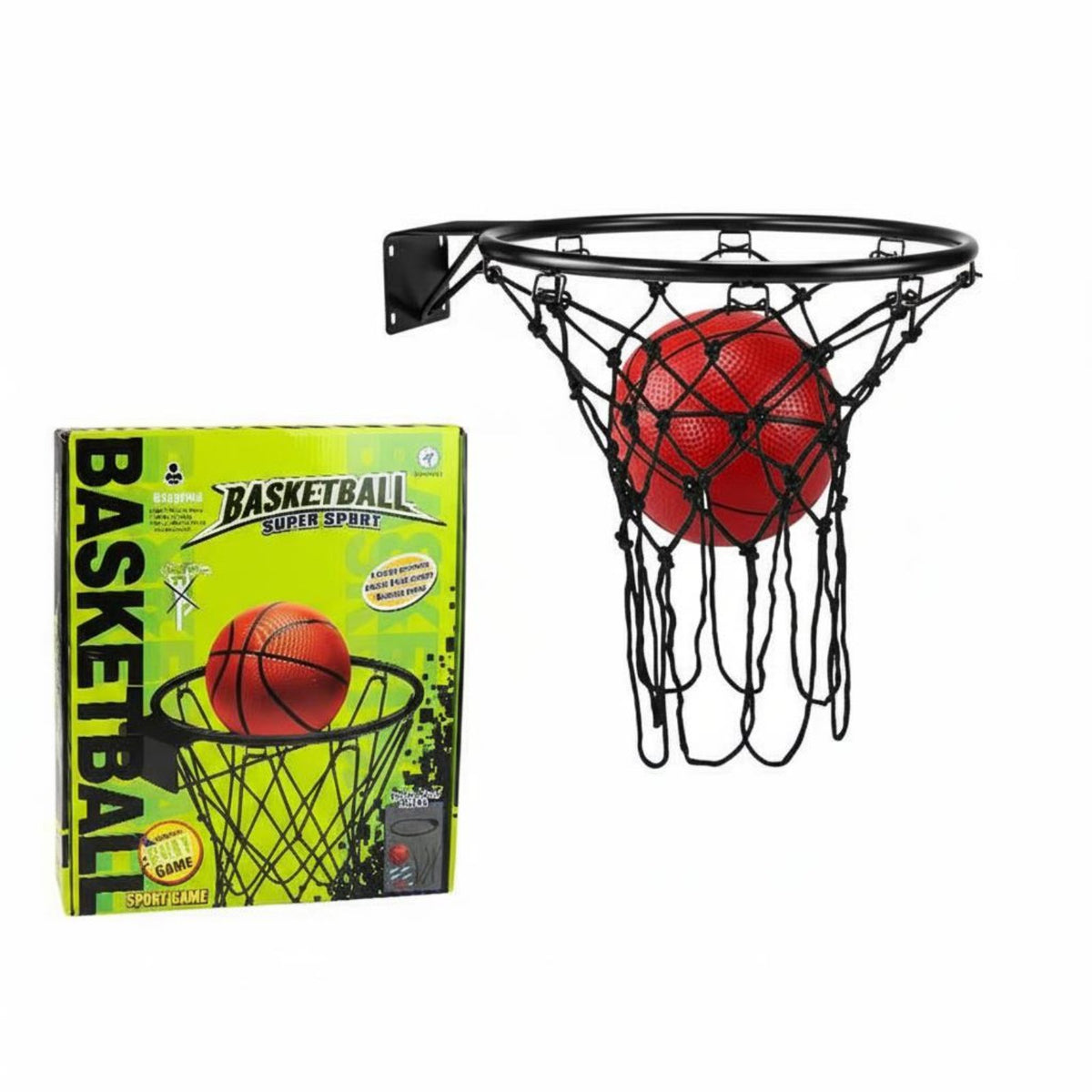 Wall-Mounted Basketball Hoop Wall-Attached Basketball Hoop Sturdy Athletic Gear for Kids, Bedroom