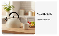 Singing Kettle Loud Whistle Hot Water Boiling Pot All Stovetops Compatible Stainless Steel Tea Pot
