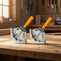 2 Pieces Aluminum Alloy 90 Degree Corner Clamp Lightweight Corner Clamp with Single Handle Compact Clamping Square Long-Lasting for Woodworking