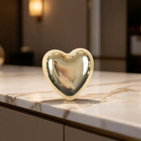 Heart Ornament Tabletop Accent Sculpted for Minimalists