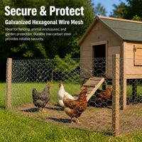 Hexagonal Wire Dog Fence, Galvanized Chicken Wire Mesh, 70x90mm Opening, Low Carbon Steel Silver Dog Fence for Livestock