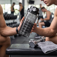 Large Capacity Sports Water Bottle with Straw for Gym and Outdoor Activities