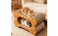 Replaceable Cardboard Scratcher Insert Bone-Shaped Scratcher Core with Hollow Center Economical Replacement Scratching Pad Long-Lasting for Cats, Kittens
