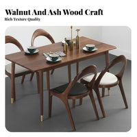 Nordic aesthetic Curved spine Wooden Chair sturdy Wood Construction Upholstered Wooden Dining Chair Ergonomic spinerest Kitchen Seat long-lasting Build for Homeowners, Professionals, Adults, Conference Room, Home Office, Restaurant