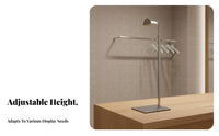 Adjustable Handbag Display Stand Rust Resistant Adjustable Purse Stand Metal Handbag Holder Stable Base for Retailers, Boutiques