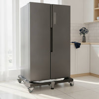 Refrigerator Base Stand Multi-Functional Refrigerator Stand with Wheels Non-Slip Adjustable Appliance Roller for Kitchen