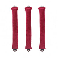 3 Pieces Fastening Hooks Heatless Curling Rod Soft Textile-wrappedCovered Curling Rod No Heat Damage Flexible Hair Curler Wave Maker