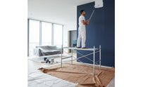 Galvanized Steel Adjustable Height Scaffold Quick Setup Adjustable Scaffolding Platform H-Frame Scaffolding Heavy Duty for Painters, DIY Enthusiasts, Contractors, Home Renovation, Indoor Use, Workshop