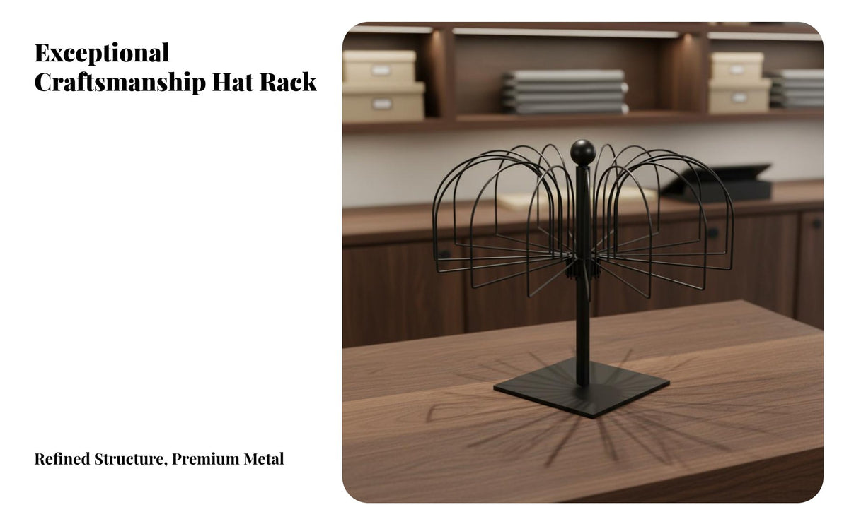 Freestanding Hat Display Stand Space-Saving Design Freestanding Hat Rack