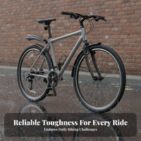 2 Pieces Universal Cycle Fenders Wide Design Front and Rear Mudguard Set Front and Rear Cycle Spray Guards High Toughness
