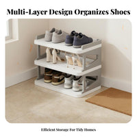 Multi-Layer Shoe Rack Water-Resistant-Resistant Multi-Tier Shoe Rack Easy Assembly for Students, Homeowners, Dorm Room, Entryway, Hallway