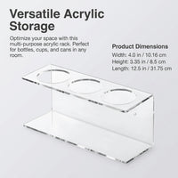 Water Bottle Storage Rack Wall Mounted, Clear Acrylic Hanging Display Shelf, Kitchen Cupboard Cabinet Organizer