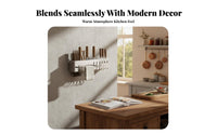 No-Drill Installation Wall-Mounted Utensil Rack Space-Saving Wall-Mounted Cutlery Organizer Multi-Functional Kitchen Organizer Easy to Clean for People with Small Kitchens, Home Cooks, Families, Pantry
