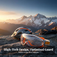 Wind Resistant Safety Goggles Adjustable Strap Anti-Fog Safety Goggles Water-Resistant Eyewear Wide Field of View Lightweight
